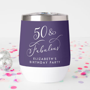 Elegant Purple 50th Birthday Party