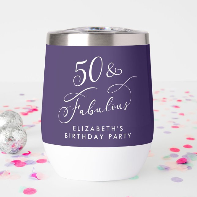 Elegant Purple 50th Birthday Party (Creator Uploaded)