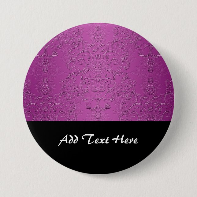Elegant Purple 7.5 Cm Round Badge (Front)