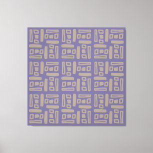 Elegant Purple Abstract Pattern Canvas Print
