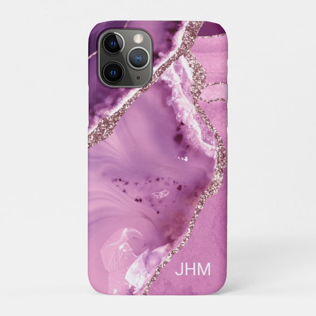 Elegant Purple Agate Case-Mate iPhone Case (Back)