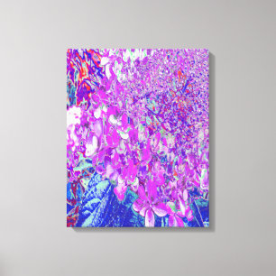 Elegant Purple and Blue Limelight Hydrangea Canvas Print