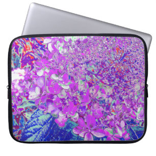 Elegant Purple and Blue Limelight Hydrangea Laptop Sleeve