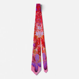 Elegant Purple and Orange Limelight Hydrangea Tie