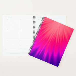 Elegant Purple and Pink Abstract Planner