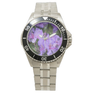 elegant purple azalea flowers watch