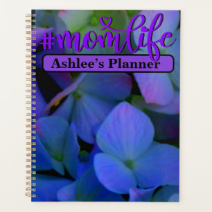 Elegant purple blue Blue floral for her #mum Planner