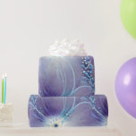 Elegant Purple, Blue, & "Rhinestone" Swirls Wrapping Paper<br><div class="desc">Give your recipients your best. Use this lovely, sophisticated floral, print "jewelled" with no actual glitter, foil, or beading, high-quality gift wrap with a grid back for easy cutting. You'll appreciate the ease of use and your recipients will love its elegant beauty. Good for all occasions and holidays, very versatile....</div>