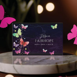  Elegant Purple Bright Butterflies  Business Card