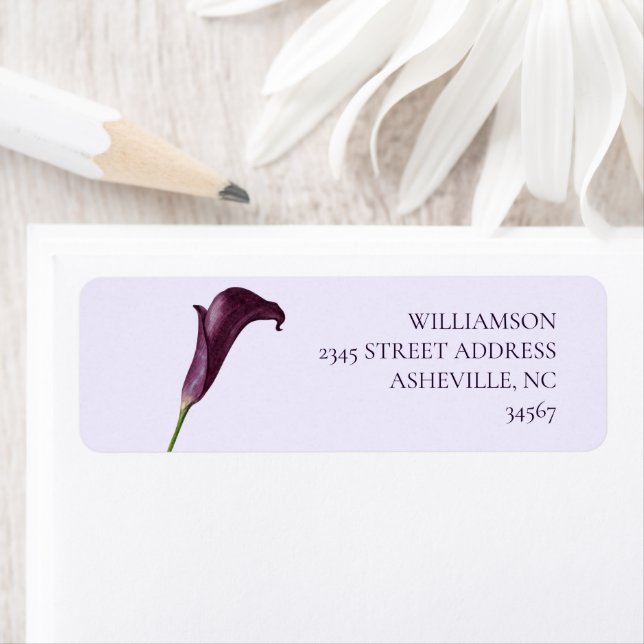 Elegant Purple Calla Lily Flower Wedding (Insitu)