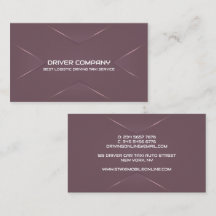 Elegant Purple Chauffeur Driver