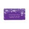 Elegant Purple Christmas Snowflakes Address Label
