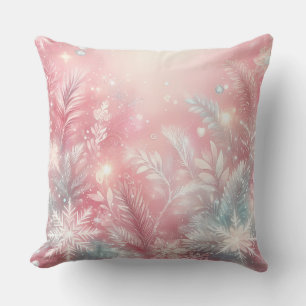 Elegant Purple Christmas Throw Pillow
