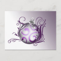 elegant purple Corporate Christmas Greetings