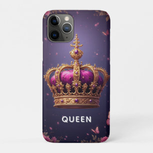 Elegant Purple Crown With Gold Embellishments Case-Mate iPhone Case