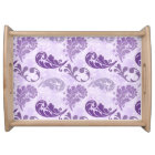 Elegant Purple Feathers Pattern