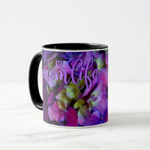 Elegant purple floral flowers Best Mum Eer Mug