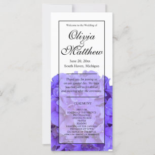 Elegant purple floral hydrangeas