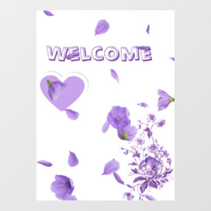 Elegant Purple Floral Moon Wedding Unity Candle Se