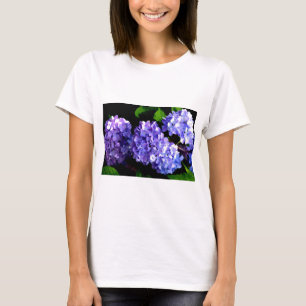 Elegant purple floral purple blue hydrangeas T-Shirt