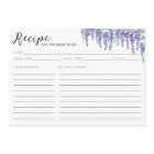 Elegant Purple Floral Watercolor Bridal Shower