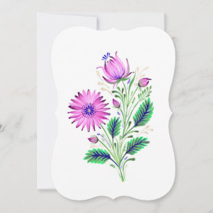 Elegant purple flowers bouquet