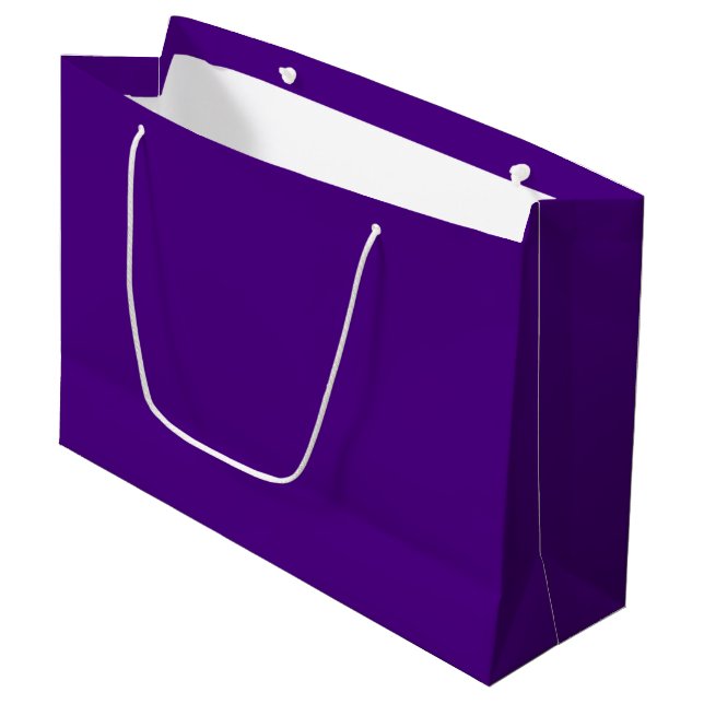 Elegant Purple Gift Bag with Handles (Front Angled)