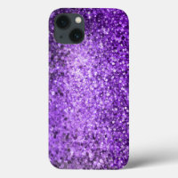 Elegant Purple Glitter & Diamonds