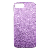 Elegant Purple Glitter Luxury iPhone 7 Case