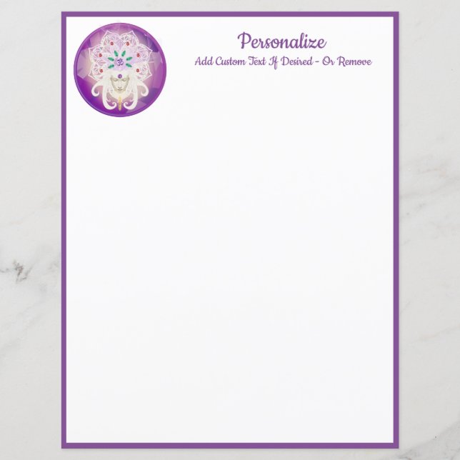 Elegant Purple Goddess Spiritual Personalised (Front)