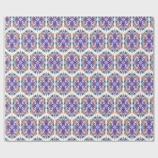 Elegant Purple Gold Ornamental Pattern Wrapping Pa Paper