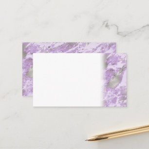 Elegant Purple Grey Abstract Chic Pattern Appointment Card