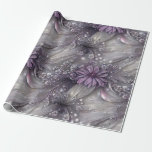 Elegant Purple & Grey Floral, Beads and Light Wrapping Paper<br><div class="desc">Give your recipients your best. Use this lovely, sophisticated beaded, print "jewelled" with no actual glitter, foil, or beading, high-quality gift wrap with a grid back for easy cutting. You'll appreciate the ease of use and your recipients will love its elegant beauty. Good for all occasions and holidays, very versatile....</div>