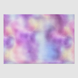 Elegant Purple Iridescent Gradient Foil Pattern Tissue Paper