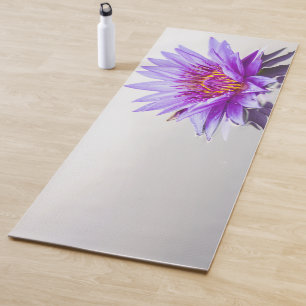 Elegant Purple Lotus Yoga Mat