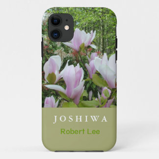 Elegant purple magnolia flowers iPhone 5 case