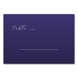 Elegant Purple Minimalist Line Table Number
