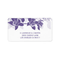 Elegant Purple Orchids Floral