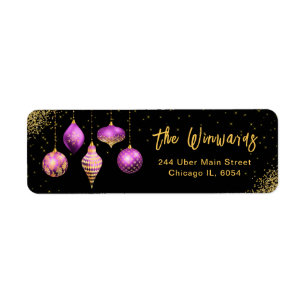 Elegant Purple Ornament Christmas