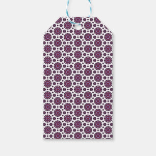 Elegant Purple Patterned Gift Tags