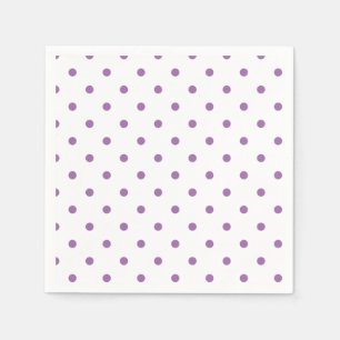 elegant purple polka dots napkin