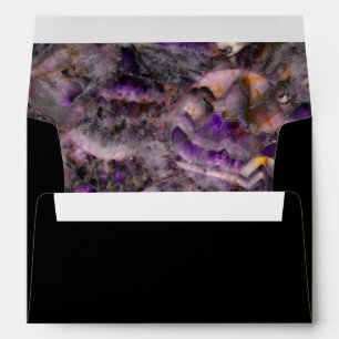 Elegant purple quartz granite stone marble pattern envelope