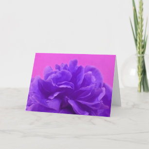 Elegant Purple Raspberry Floral Card