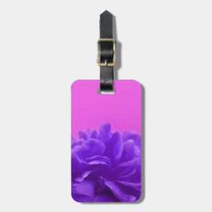 Elegant Purple Raspberry Floral Luggage Tag