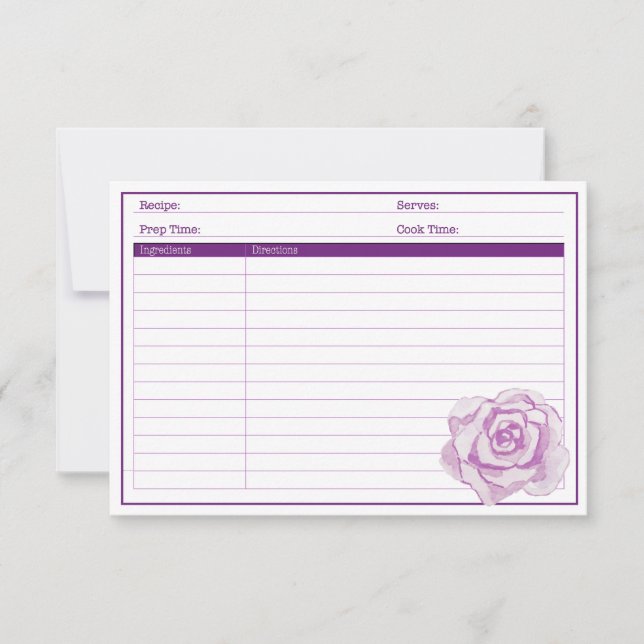 Elegant Purple Rose (Front)