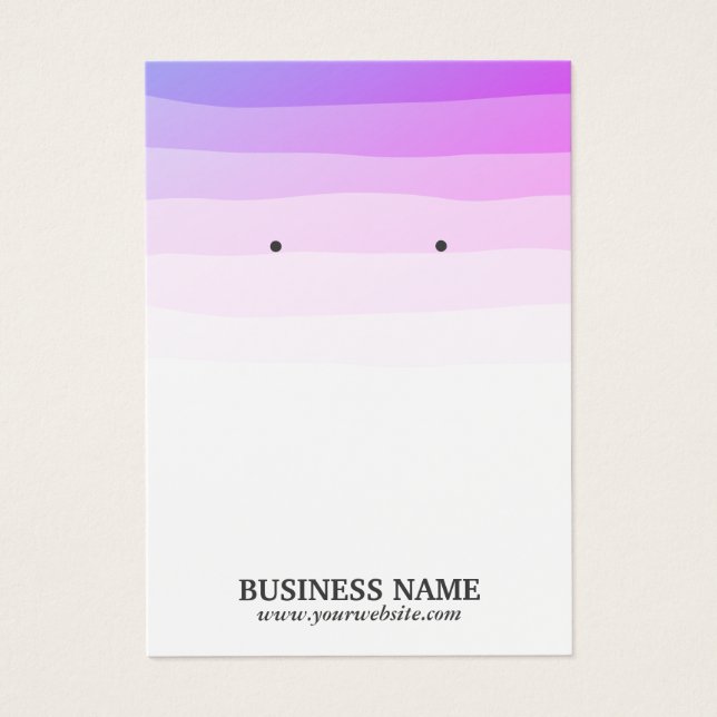 Elegant Purple Shades Earring Display Holder (Front)