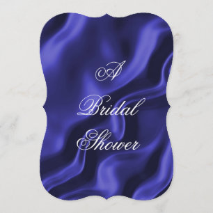 Elegant Purple Silk Satin Bridal Shower Invitation