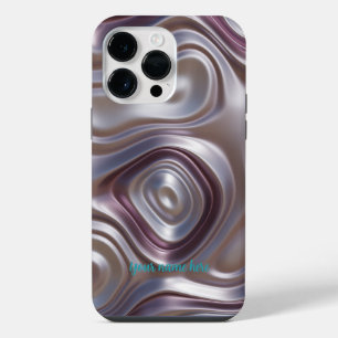 Elegant Purple Silver Metallic iPhone / iPad case