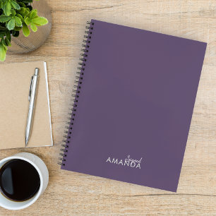 Elegant Purple Teacher appreciation Trendy Notebook