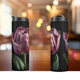 "Elegant Purple Tulip" 12 oz. Tumbler